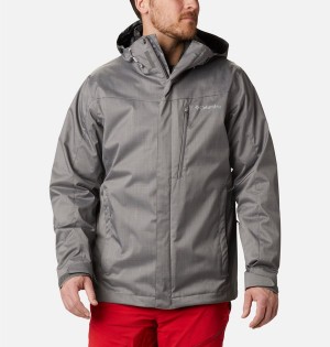 Grey Men's Columbia Whirlibird IV Interchange Ski Jacket | ZWATY-6785