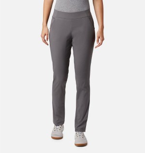 Grey Women's Columbia Anytime Casual Pull On Pants | CXAEZ-9201