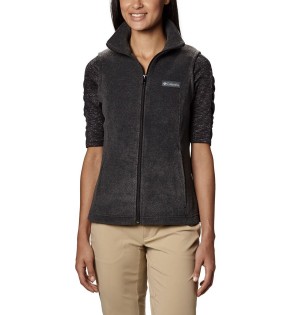 Grey Women's Columbia Benton Springs Fleece Vest | MRNGI-6147