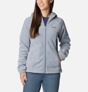 Grey Women's Columbia Benton Springs Full Zip Hoodie Fleece Jacket | RHGCA-9247