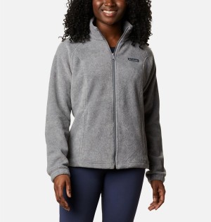 Grey Women's Columbia Benton Springs Full Zip Fleece Jacket | GLUSY-3041