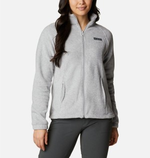 Grey Women's Columbia Benton Springs Full Zip Fleece Jacket | HTUZK-7082