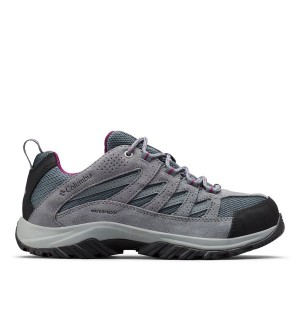 Grey Women's Columbia Crestwood Waterproof Hiking Shoes | DFGAU-1698