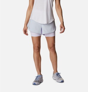 Grey Women's Columbia Endless Trail 2-in-1 Shorts | QJBUP-2906