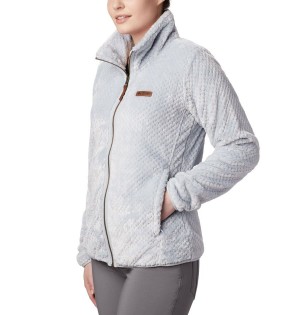 Grey Women's Columbia Fire Side II Sherpa Full Zip Fleece Jacket | CVNJX-6753