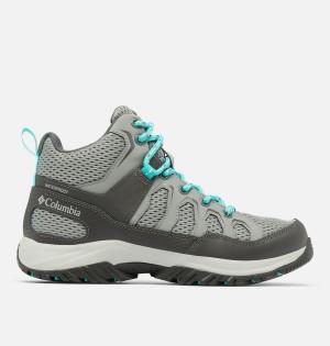 Grey Women's Columbia Granite Trail Mid Waterproof Hiking Shoes | PQMOI-4960