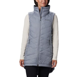 Grey Women's Columbia Heavenly Long Vest | QPCGS-9072