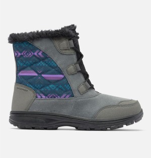 Grey Women's Columbia Ice Maiden Shorty Boots | RESJG-4739