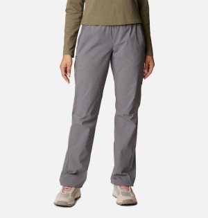 Grey Women's Columbia Leslie Falls Pants | BZDNS-7582