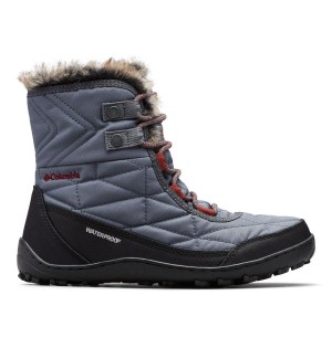 Grey Women's Columbia Minx Shorty III Boots | GNUQK-3974