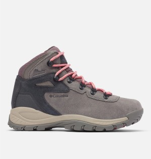 Grey Women's Columbia Newton Ridge Plus Waterproof Amped Boot Hiking Shoes | YRGTO-0614