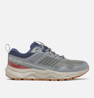 Grey Women's Columbia Plateau Waterproof Sneakers | VJYUR-3296