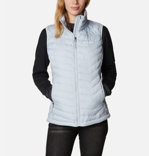 Grey Women's Columbia Powder Lite Vest | ZHDXN-5973