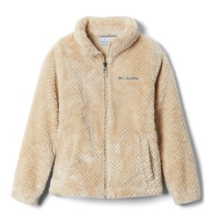 Khaki Kids' Columbia Fire Side Sherpa Jacket | NXBRC-5836