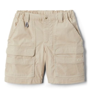 Khaki Kids' Columbia PFG Half Moon II Shorts | NOGUZ-5036