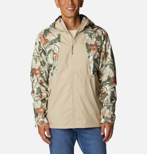 Khaki Men's Columbia Inner Limits II Rain Jacket | BRMZV-1304