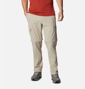 Khaki Men's Columbia Newton Ridge II Convertible Pants | ZWIRJ-4092