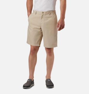 Khaki Men's Columbia PFG Bonehead II Shorts | ZORHT-1386