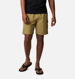 Khaki Men's Columbia Palmerston Peak Sport Shorts | DXEKQ-8672