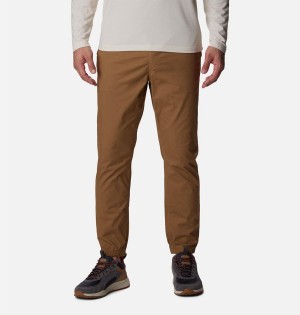 Khaki Men's Columbia Rapid Rivers Joggers Pants | RTWSX-0462