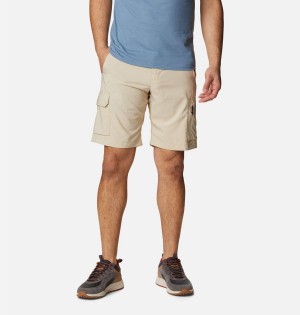 Khaki Men's Columbia Silver Ridge Utility Cargo Shorts | TRQXZ-2438