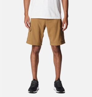 Khaki Men's Columbia Silver Ridge Utility Cargo Shorts | WBGNI-6872