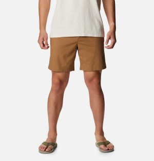 Khaki Men's Columbia Wallowa Belted Shorts | EZLUB-9621