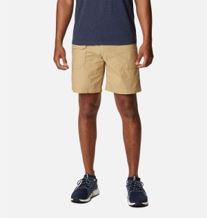 Khaki Men's Columbia Washed Out Cargo Shorts | HANZM-0296