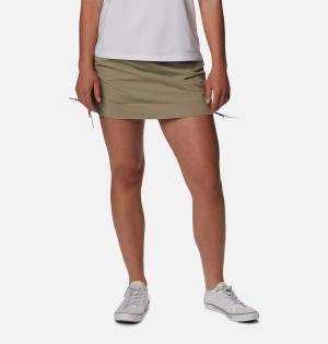 Khaki Women's Columbia Anytime Casual Skirts | XWIVH-6942