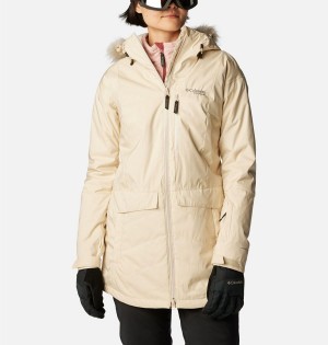 Khaki Women's Columbia Mount Bindo III Insulated Puffer Jacket | DIPQT-4803