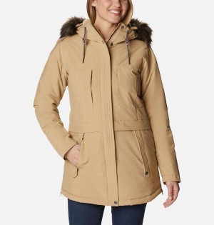 Khaki Women's Columbia Payton Pass Insulated Coats | ZLNHG-7924