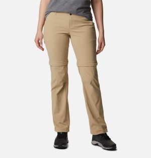 Khaki Women's Columbia Saturday Trail II Stretch Convertible Pants | TLZRP-7065