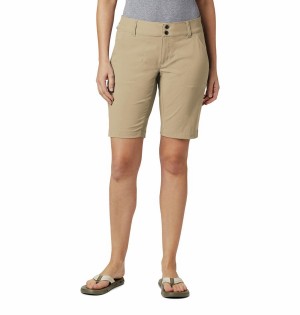 Khaki Women's Columbia Saturday Trail Long Shorts | CLXNA-4016