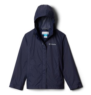 Navy Kids' Columbia Arcadia Rain Jacket | DTFVR-0163