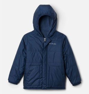 Navy Kids' Columbia Big Fir Reversible Jacket | NKLTF-2470