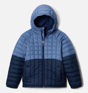 Navy Kids' Columbia Humphrey Hills Puffer Jacket | ANRGS-1482