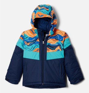 Navy Kids' Columbia Lightning Lift II Jacket | LHUJB-4205