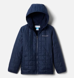 Navy Kids' Columbia Rugged Ridge Sherpa Lined Jacket | HUZLW-7810