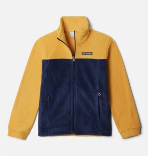 Navy Kids' Columbia Steens Mountain II Fleece Jacket | UORDH-5073