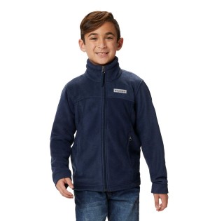 Navy Kids' Columbia Steens Mountain II Fleece Jacket | SQFAW-5738