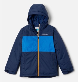 Navy Kids' Columbia Valley Runner Jacket | BTUFD-8416