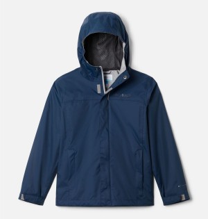 Navy Kids' Columbia Watertight II Jacket | ZPDXQ-0375