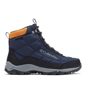 Navy Men's Columbia Firecamp Boot Hiking Shoes | HSYJO-7504