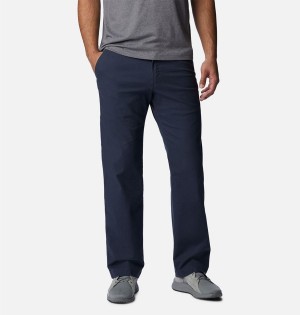 Navy Men's Columbia Flex ROC Pants | UCFRQ-0569