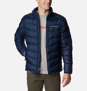 Navy Men's Columbia Labyrinth Loop Omni Heat Infinity Insulated Puffer Jacket | HWCAB-2539