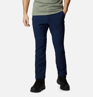 Navy Men's Columbia Passo Alto III Heat Pants | CNAKT-3870