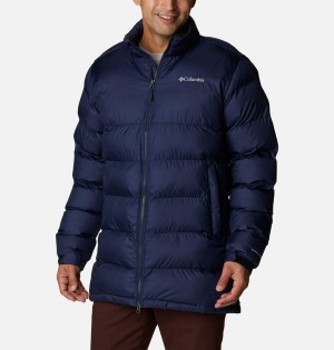 Navy Men's Columbia Pike Lake Mid Insulated Puffer Jacket | TMIEB-4015