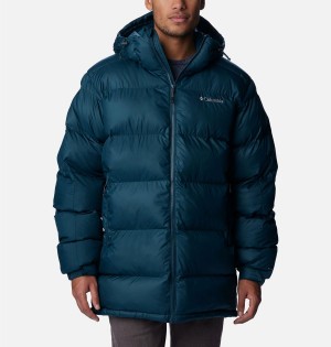 Navy Men's Columbia Pike Lake Parka Insulated Puffer Jacket | HUXDS-5408