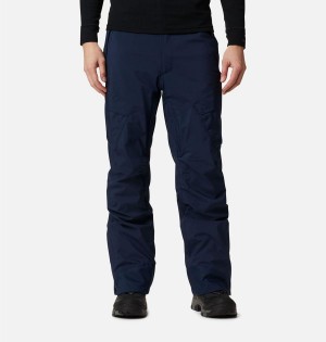 Navy Men's Columbia Powder Stash Ski Pants | ZDQGS-2053