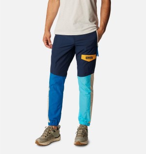 Navy Men's Columbia Riptide Retro Pants | QBSUR-0642